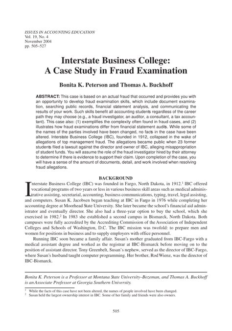 Interstate Business College Case Study Solution