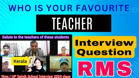 Interview Favourite Teacher