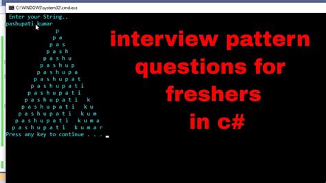 interview pattern questions for freshers in c Makelogy YouTube