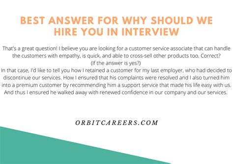 interview question why should i hire u