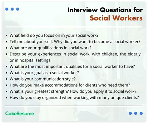 Interview Questions For Social Work Students