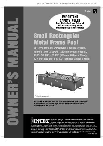 Intex Pool Manual