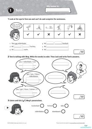into english 1 test builder dvd