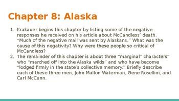 Into The Wild Chapter 8 The Others Worksheet Answers