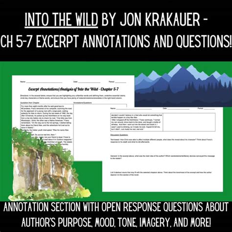 Into The Wild Chapter Annotations