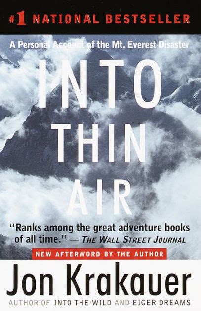 Read Online Into Thin Air A Personal Account Of The Everest Disaster 