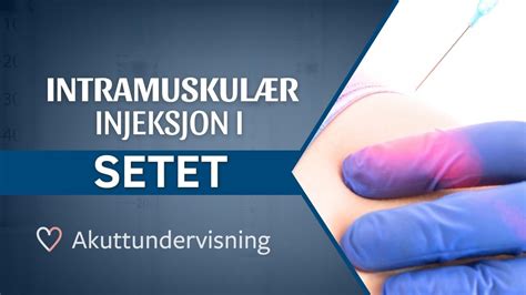 Intramuskulær Injeksjon Sete