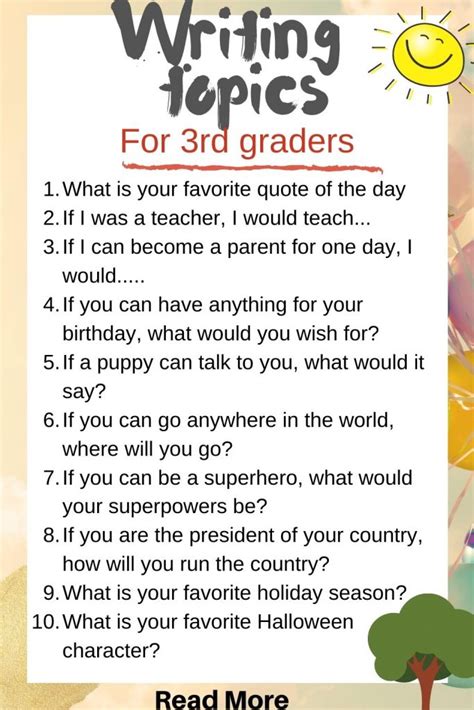 Intriguing Topics For A 3rd Grade Expository Essay Expository Writing Prompts 3rd Grade - Expository Writing Prompts 3rd Grade
