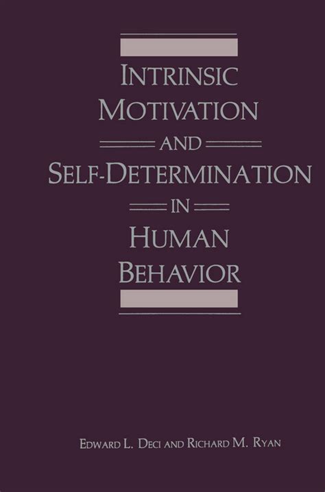 Full Download Intrinsic Motivation And Self Determination In Human Behavior 