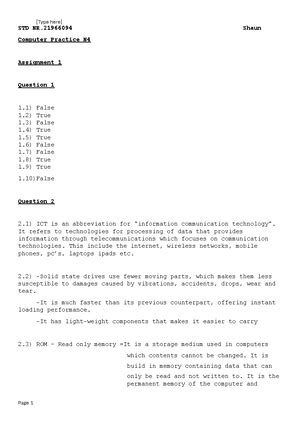 Intro Computer Practice N4 Question Papers Mceigl