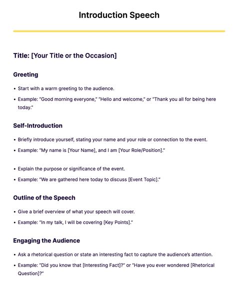 Intro For Speech