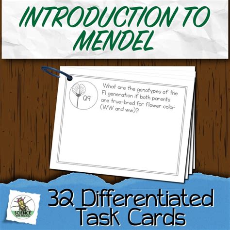 Intro To Mendel Task Cards Store Science And Mendel Worksheet Answers - Mendel Worksheet Answers