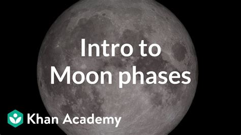 Intro To Moon Phases Video Khan Academy Moon Phases Science - Moon Phases Science