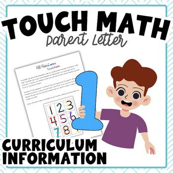 intro to touch math letter to parents