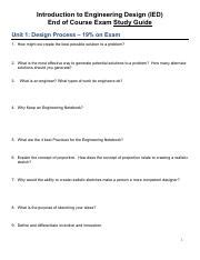 Read Online Intro To Engineering Design Final Exam Answer Key 