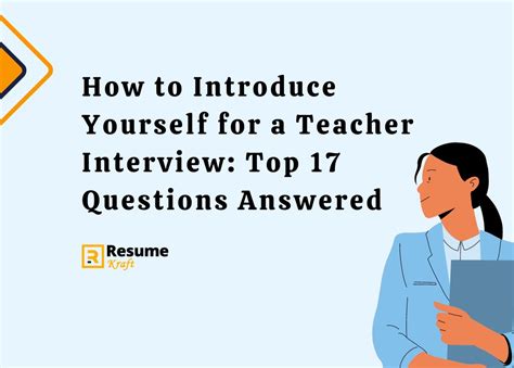 introduce yourself in teacher interview