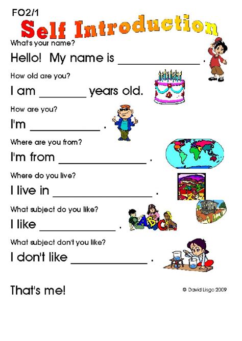 Introduce Yourself Worksheet For A1 Live Worksheets Introduce Myself Worksheet - Introduce Myself Worksheet