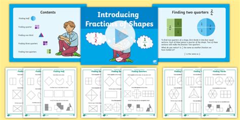 Introducing Fractions Of Shapes Differentiated Activity Pack Twinkl Finding Fractions Of Shapes - Finding Fractions Of Shapes
