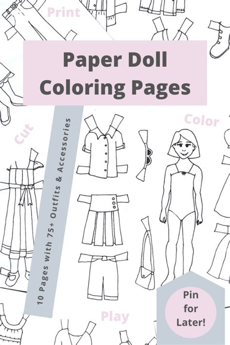 Introducing My New Paper Doll Coloring Pages Sewing Paper Doll Dress Up Coloring Pages - Paper Doll Dress Up Coloring Pages