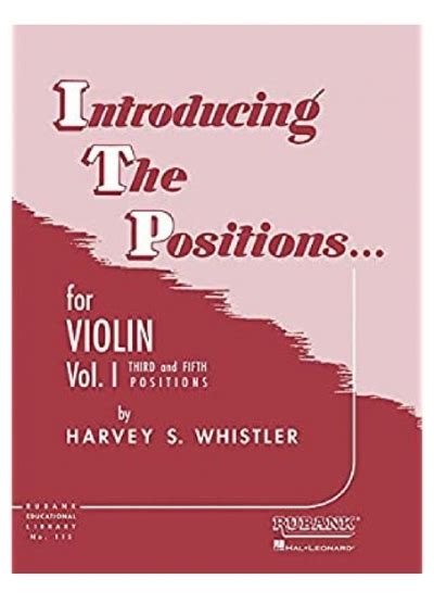 Read Online Introducing The Positions For Violin Volume 1 Third And Fifth Position 