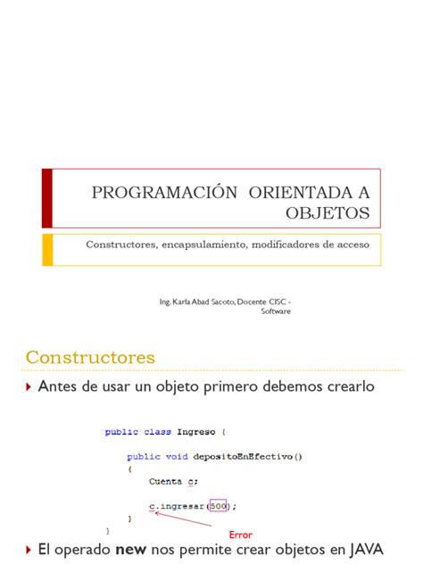 introducir parametros en constructores