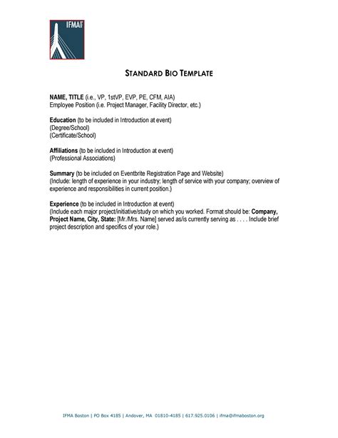 introduction biography letter