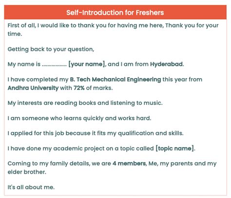 Introduction For Freshers