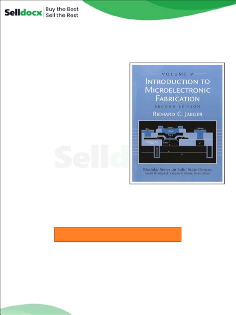 Introduction Microelectronic Fabrication Solution Manual