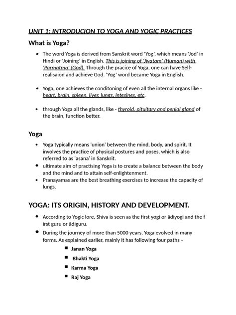 Introduction Of Yoga