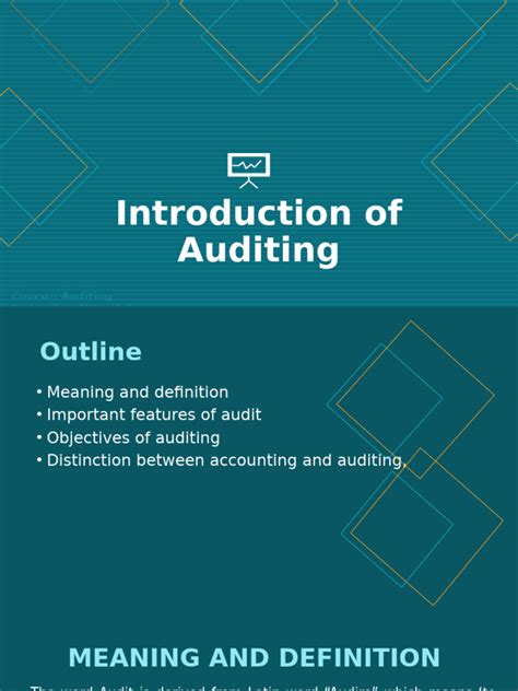 Introduction To Auditing