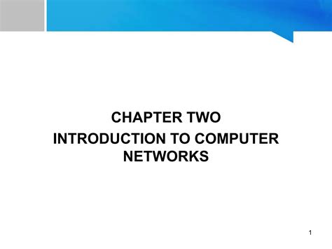 Introduction To Computer Networking Chapter 1