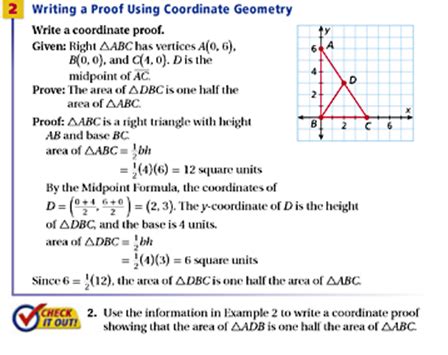 Introduction To Coordinate Proof Answer Sheet