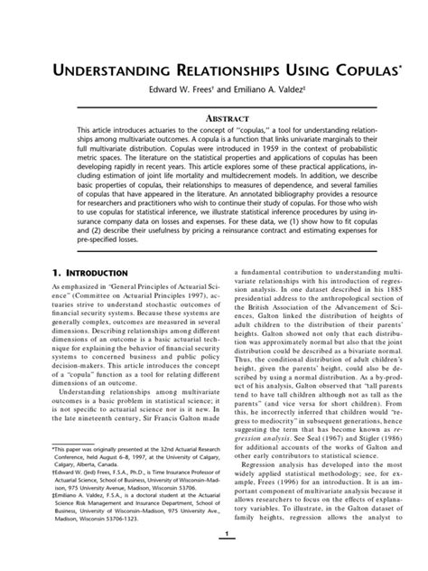 Introduction To Copulas Exercises Part 2