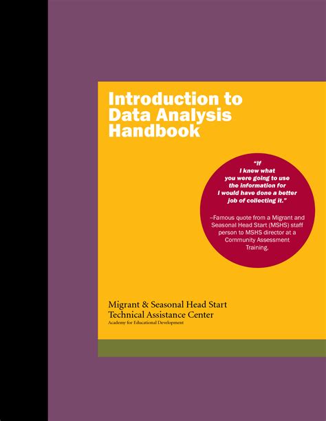 introduction to data analysis handbook eric