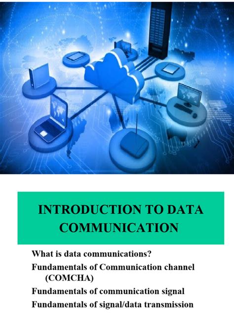 introduction to data communication and networking