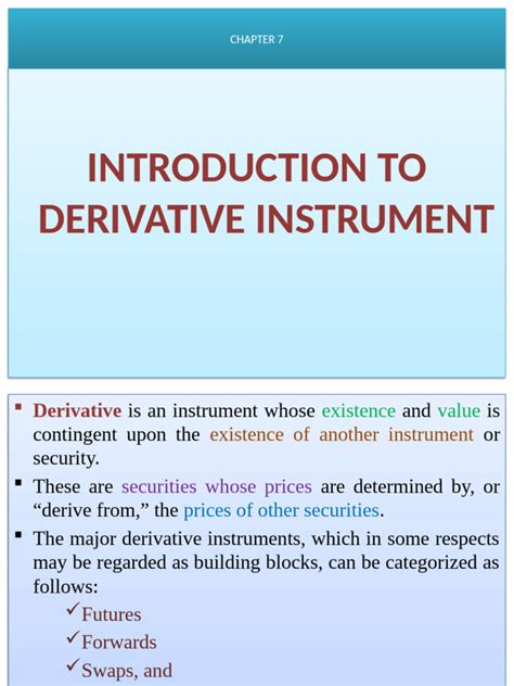Introduction To Derivative Instruments Part 1 Deloitte Us