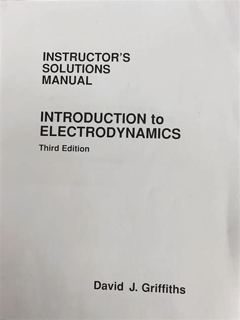 Introduction To Electrodynamics Solution Manual
