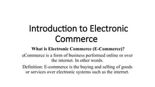 introduction to electronic commerce 3 e