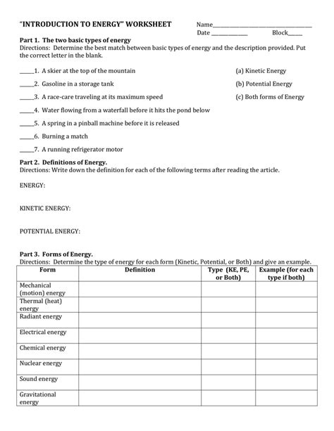 Introduction To Energy Worksheet Db Excel Com Chemical Calculations Worksheet Answers - Chemical Calculations Worksheet Answers