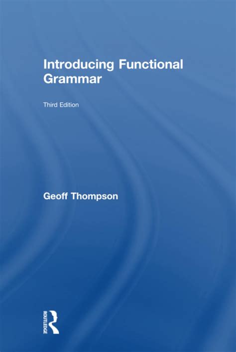 introduction to functional grammar geoff thompson