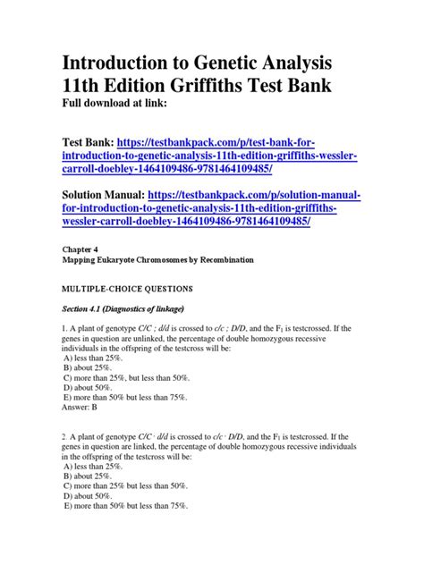 introduction to genetic analysis 11th edition