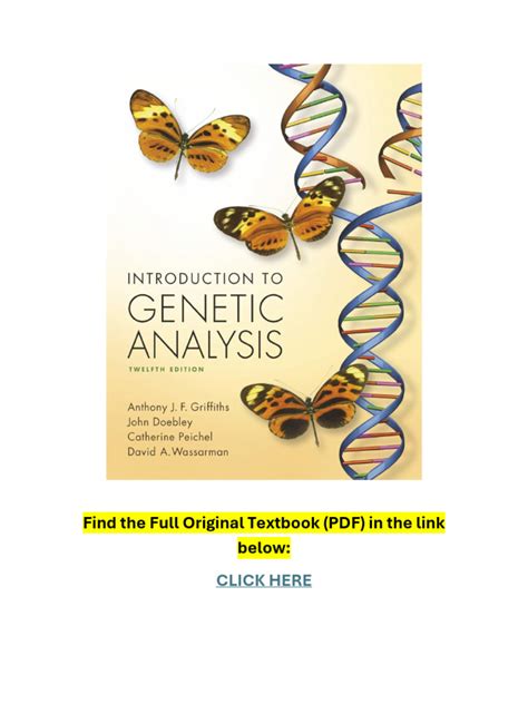 Introduction To Genetic Analysis 12th Edition