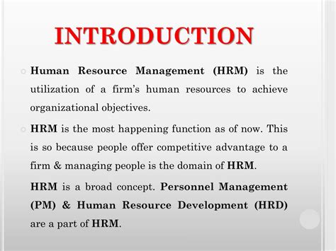 Introduction To Human Resource Management An