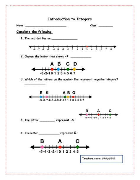 Introduction To Intergers Worksheet Live Worksheets Introduction To Integers Worksheet - Introduction To Integers Worksheet