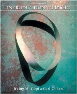 Introduction To Logic Copi 12th Edition