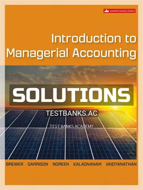 introduction to managerial accounting solution manual