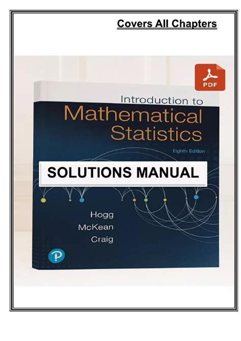 Introduction To Mathematical Statistics Solutions