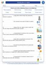 Introduction To Matter 6th Grade Science Worksheets And Matter Worksheet Answer Key - Matter Worksheet Answer Key