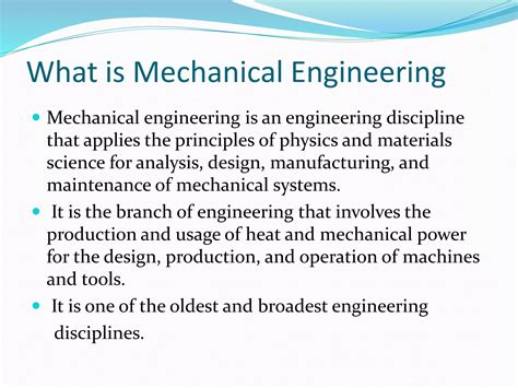 Introduction To Mechanical Engineering