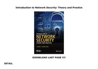Introduction To Network Security Theory And Practice